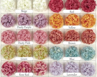 10Color 4.5cm Artificial Hydrangea Flower Head 2-200Pcs Bulk Silk Daisy Flower For DIY Arrangement Crafts Bouquets Wreath Wedding Decoration
