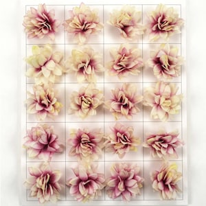 Plum Artificial Silk Flower Head 2.36'' Hydrangea / 7CM Dahlia Corsage Wrist Flower Nursery Decor Hanging Floral Decor Fake Flower Accessory
