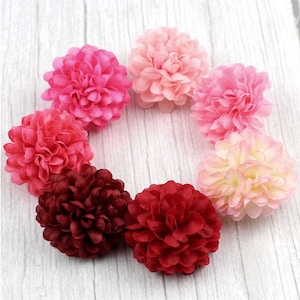 2/500Pcs 2" Silk Daisy Artificial Flower heads in bulk Crafts Spherical Fake flowers Headfor Wedding Decor Work,Make Hair clips, headbands