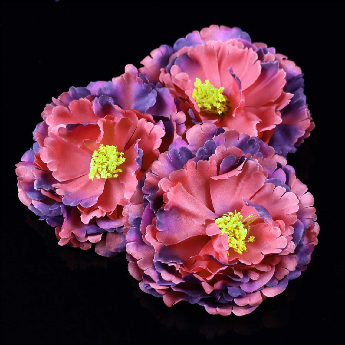 2/100pc Large Artificial Peony Flower Head Bulk 12cm Peony Etsy