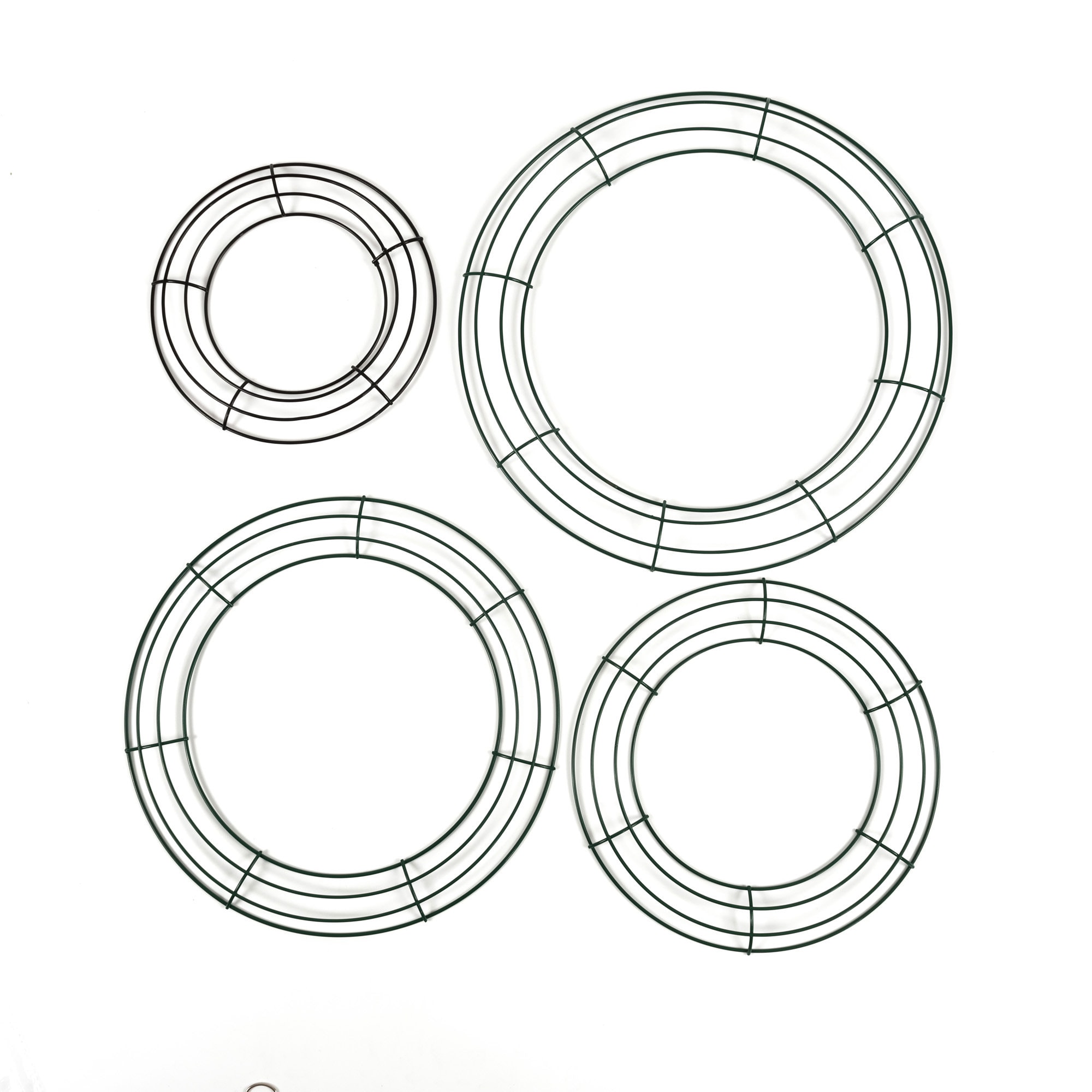 Wreath Making Kit Heart & Wreath Rings, 8 10 12 14 15 Kit Inc Binding Wire,  Wreath Wrap, Stub and Floristry Wire, Crafts 