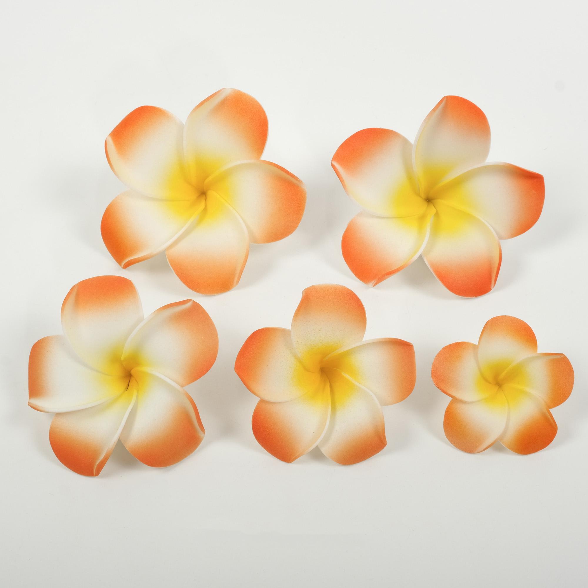12 Stück Hawaii-Blumen Haarclips – Bunte Plumeria Für Strand-Partys & Hochzeitsdeko