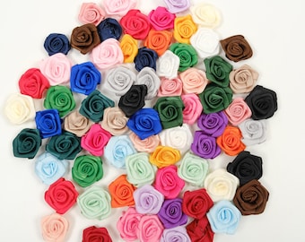 PATIKIL Rose Di Nastro Raso - 300 Pezzi Fiori Tessuto 1,5