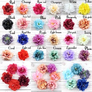 Royal Blue 3" Fake Flower Heads in Bulk Wholesale Silk Peony Artificial ...