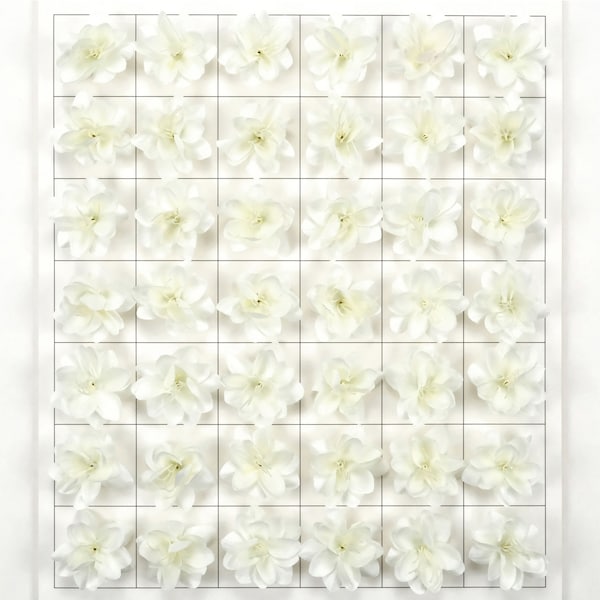 White Daffodil 1.77'' / Artificial Silk Flower Head For DIY Hairclip HairComb Flower Curtain Photobooth Backdrop Decor Fake Flower Accessory