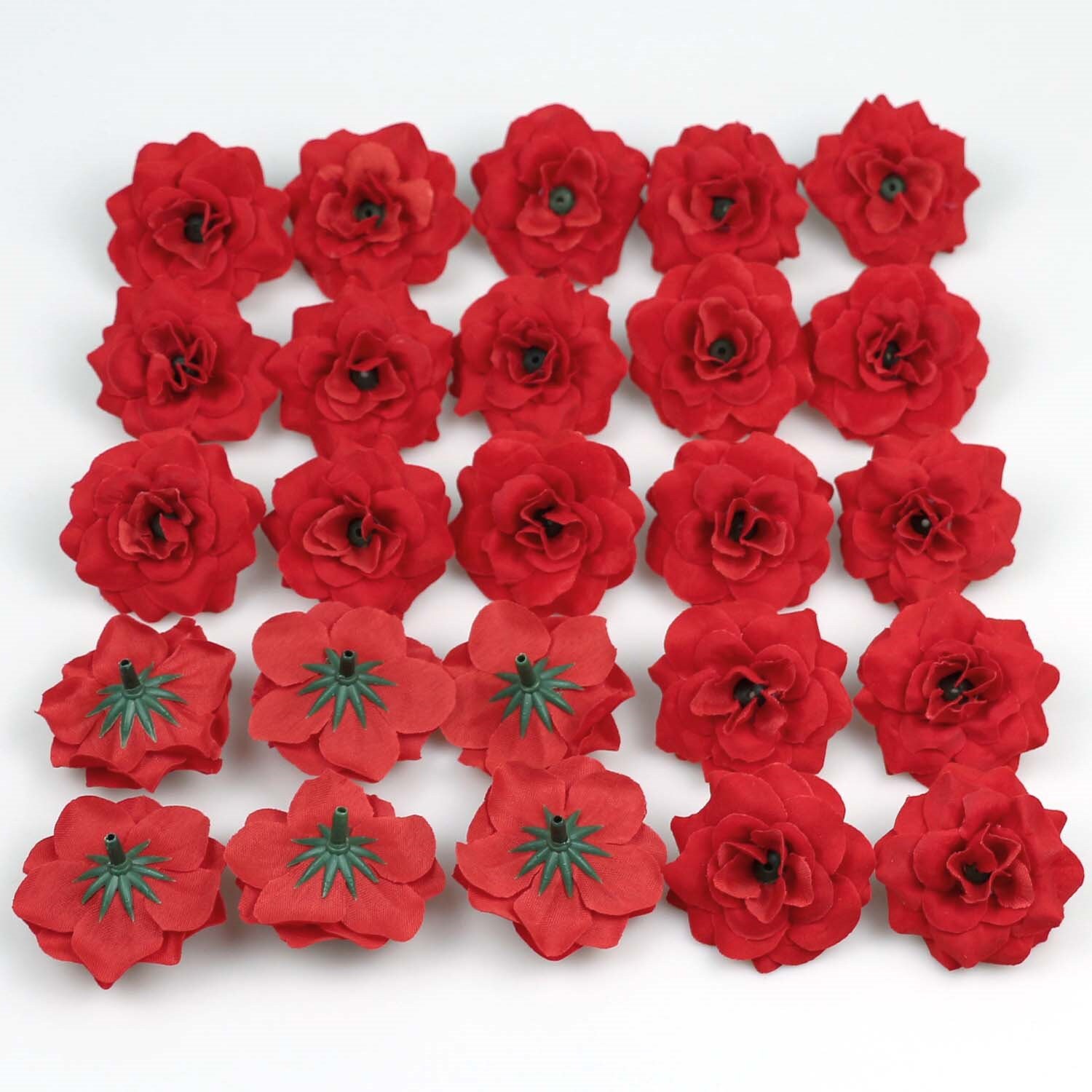 500pcs Mini Roses for Crafts Burgundy Flowers Artificial with Small White  Roses Foam Flowers Fake Flower Heads for Baby Shower Decorations Table  Arrangement Centerpiece