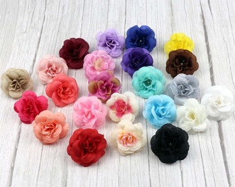 2/500 Pcs 24 Couleur Rose Soie Tête De Fleur Artificielle En Vrac Faux Tête De Roses Pour La Décoration De La Maison De Mariage DIY Guirlande Scrapbook Boîte-Cadeau Artisanat