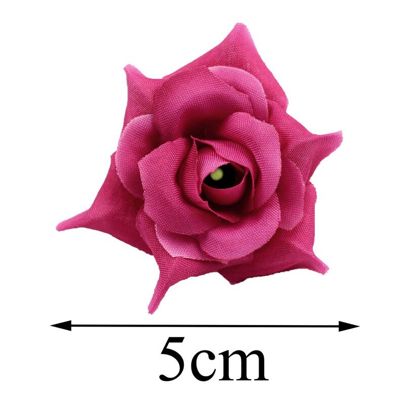5/100pcs 2 Rose Flower Heads in Bulk Silk Artificial Etsy