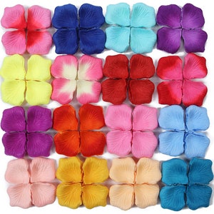 1/20Pack 8Colors Pink Bulk Artificial Silk Petal ,Wedding Petal ,Flower Girl ,Aisle ,Romantic Evening,Basket,Crafts Decor Fake Rose Petal