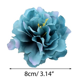 Royal Blue 3" Fake Flower Heads in Bulk Wholesale Silk Peony Artificial ...