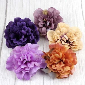 2/100Pcs Large Silk Artificial Dahlia Rose Flower Head in bulk Fake Flower Wedding Flowers Accessories Brithday Party Decor Faux Flowers