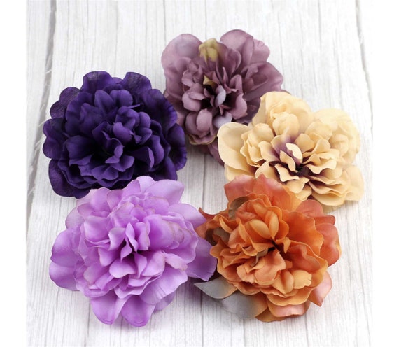 11cm Artificial Silk Flower Head Floral Baby Shower Dahlia