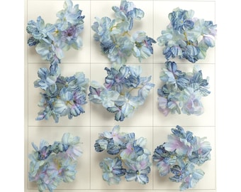2/200 Uds cabeza de flor de seda Artificial hortensia falsa para ramos DIY arreglo Floral decoración flor de imitación
