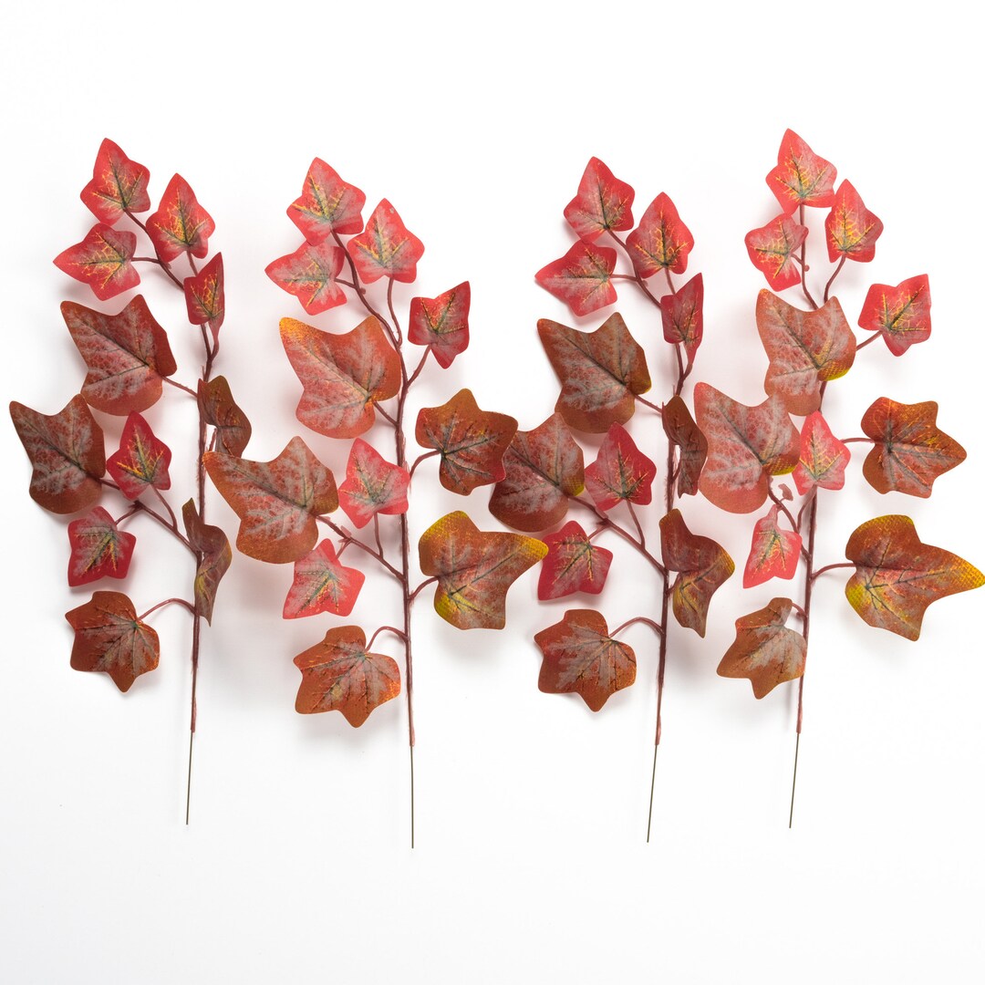 Artificial Eucalyptus / Fall Leaf Red Maple Leaves Branch 2/200PCS Fake