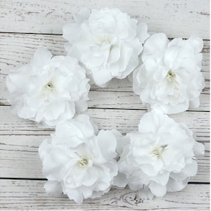 8cm Bulk White Peony 3&#39;&#39; Silk Artificial flower head 1-1000Pcs Fake flower for Home Wedding DIY Bouquet Floral Arrangement Decor Faux Flower