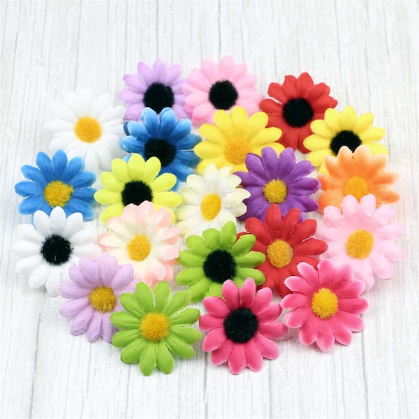 5/1000Pcs 23 Colors Silk Artificial Gerbera Flower Head Fake Daisy Flowers Wedding Decorations, Baby Showers, DIY Crafts For Wedding Decor