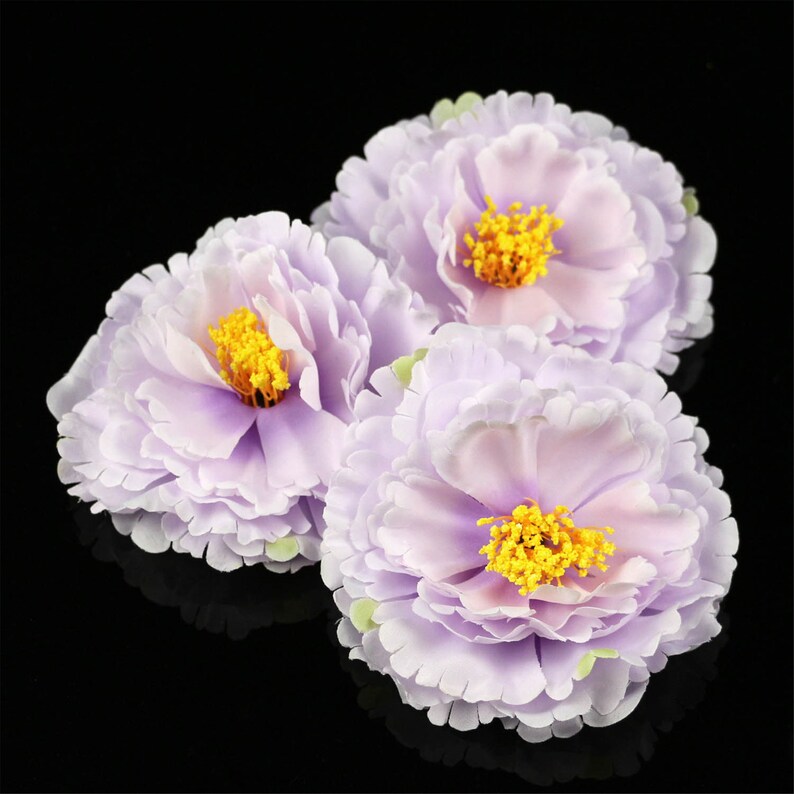2/100pc Large Artificial Peony Flower Head Bulk 12cm Peony Etsy