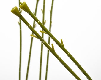 2/100PCS 3Sizes Plastic Rose Stem Artificial Silk Flower Pole Green Stalk For Vase Bouquets Arrangement