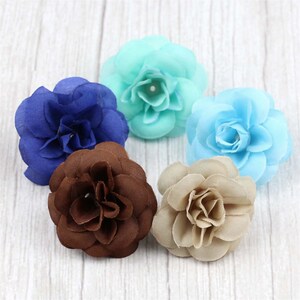 2/500pcs 24 Color Rose Silk Artificial Flower Head in Bulk Fake Roses ...
