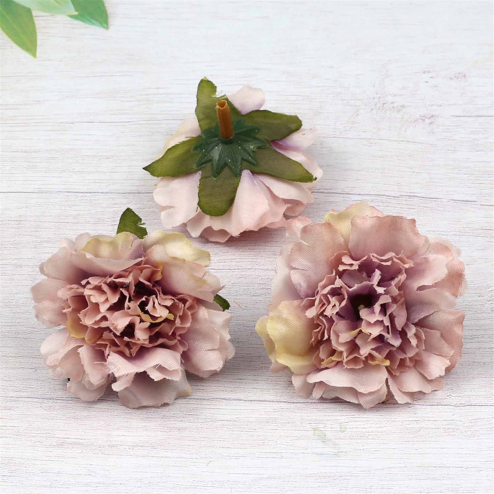 5/100Pcs 6cm Silk Carnation Artificial Flower head in bulk Etsy