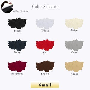 2,9x1,7 tum självhäftande reparationslappar 9 färger broderade pionblommor accessoarer sömnadslappar för kläder dunjacka väska applikation