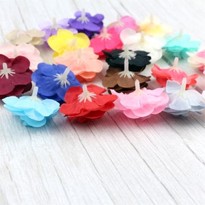 2/500pcs 24 Color Rose Silk Artificial Flower Head in Bulk Fake Roses ...