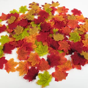 Herbst-Ahornblätter 100-5000 Stück Kunstseide Herbst Farbige Blätter Herbst-Hochzeits-Kranz Scrapbooking, der Handwerks-Versorgungsmaterial künstliche Blätter bildet