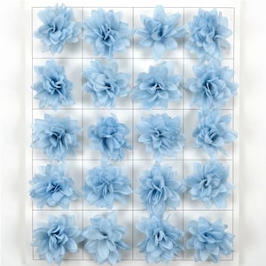 2,76 ''cabeza de flor de seda Artificial azul/flor de hortensia grande/flor falsa-DIY flor pared flor carta decoración accesorios ornamento