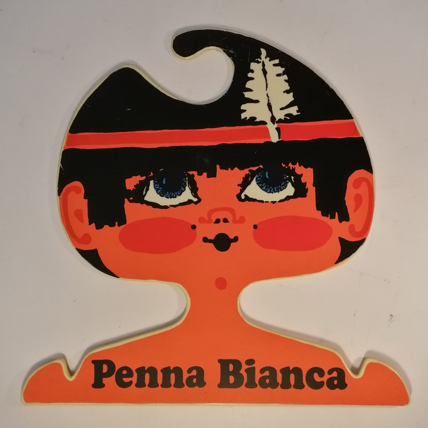 Clothes Hanger Vintage Penna Bianca Bg Milano