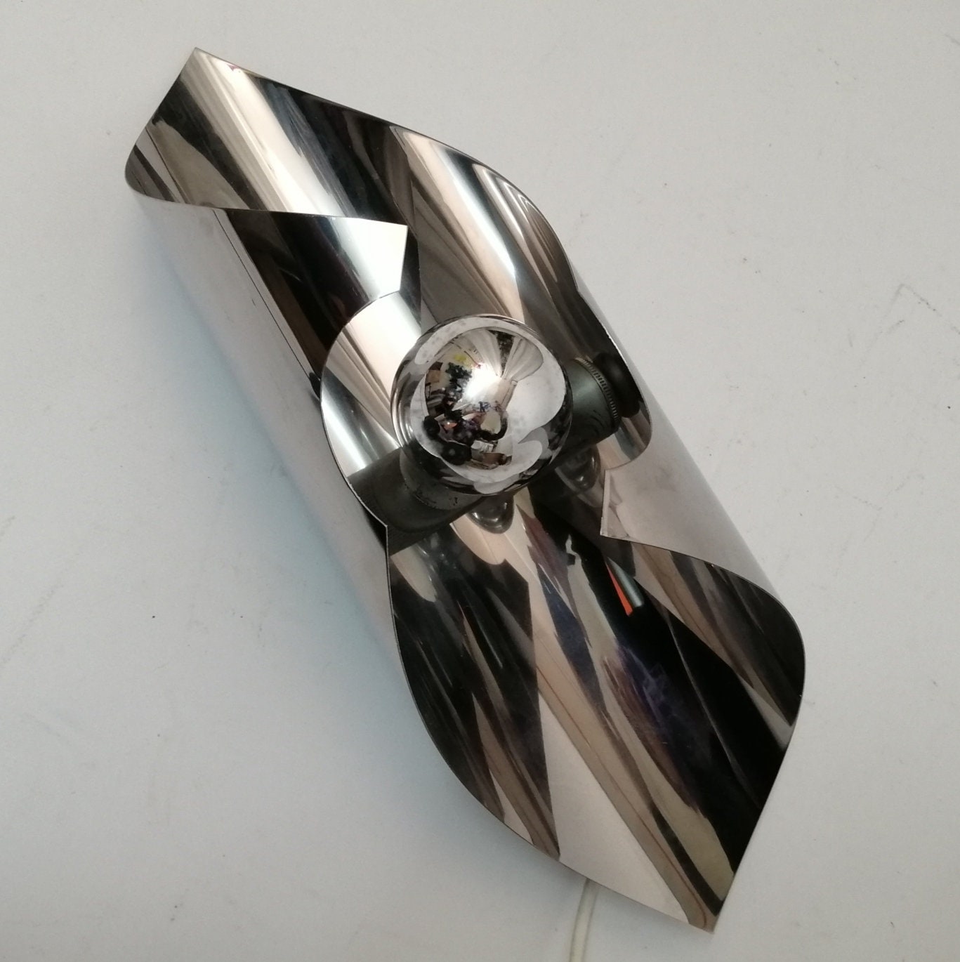 Aluminium Wall Lamp Vintage 70S