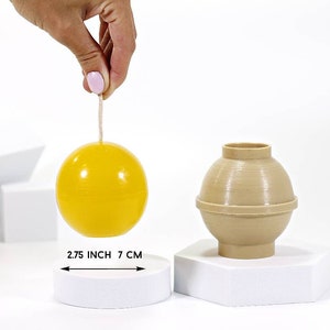Sphere Candle Mold: 2.75 inch DIY Candle Making