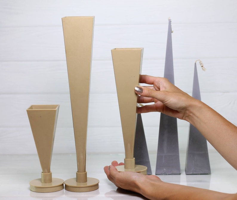Pyramid mold for candles 138Candle mold Paraffin wax Etsy