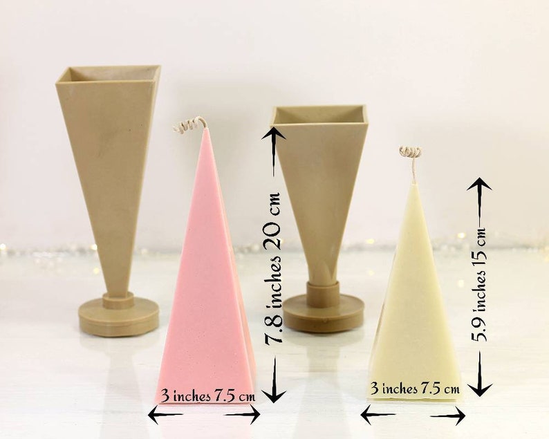 Mold for Candles Pyramid Candle Mould Plastic Candle Molds Etsy