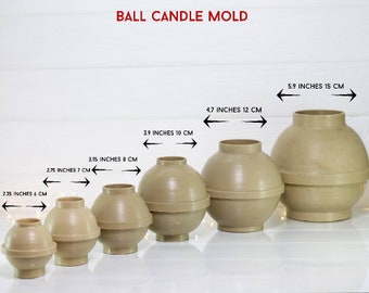 Plastic Sphere Candle Mold  - Create Stunning Ball Candles with Ease!
