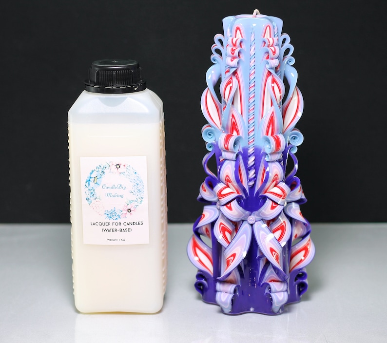 Vernice per candele a base d'acqua: fissa design e lucentezza immagine 10