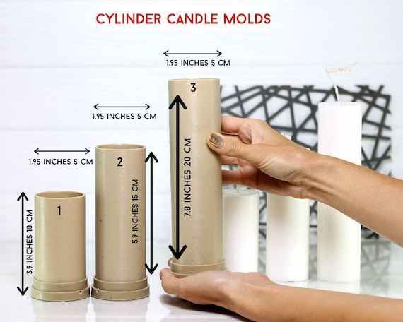 DIY Candle Making Round Pillar Candle Molds Create Beautiful