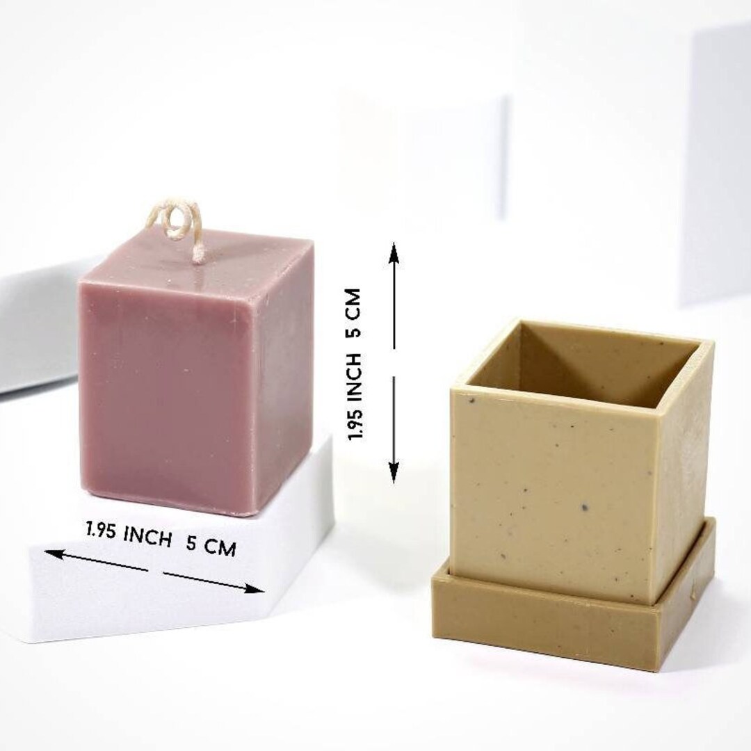 Square Candle Mold Etsy