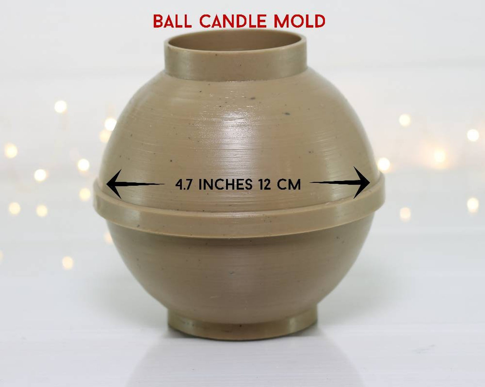 Round Ball Candle Mold Candle Sphere Etsy Canada