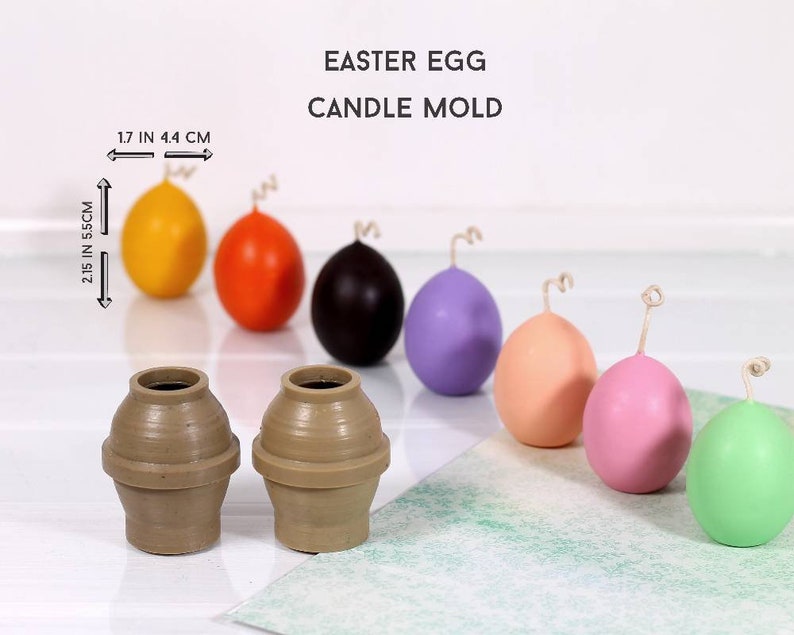Easter Egg Candle Mold 1.72.15 in Molds for Soy Candle Etsy