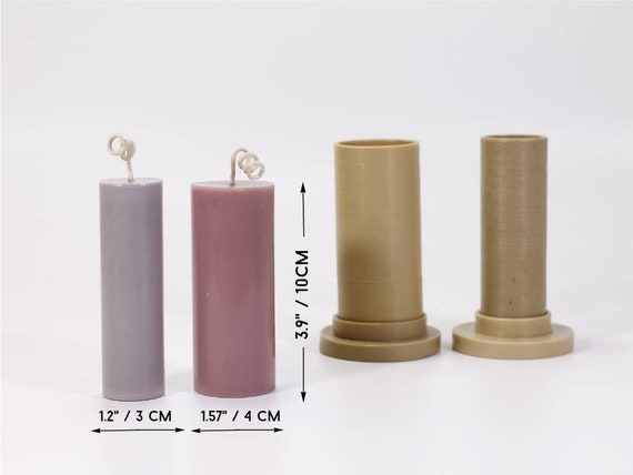 Stampi per realizzare candele alte 9 cm, stampi per candele cilindriche,  stampi per candele per aromaterapia -  Italia