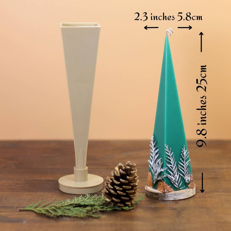 Pyramid Candle Mold Plastic Candle Mold Soap Candle Making Etsy