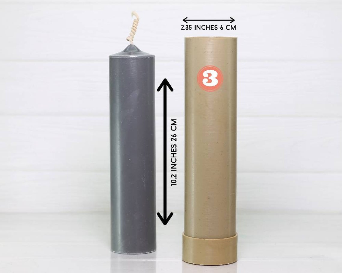Pillar candle molds for candle making diameter 2.35 6cm Etsy