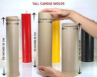 Tall Cylinder Candle Mold: DIY Geometric Candle Designs