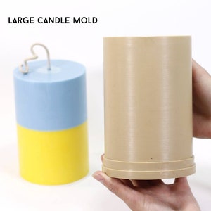 Large Pillar Candle Mold: DIY Candle Making, 3.95x5.9&quot;