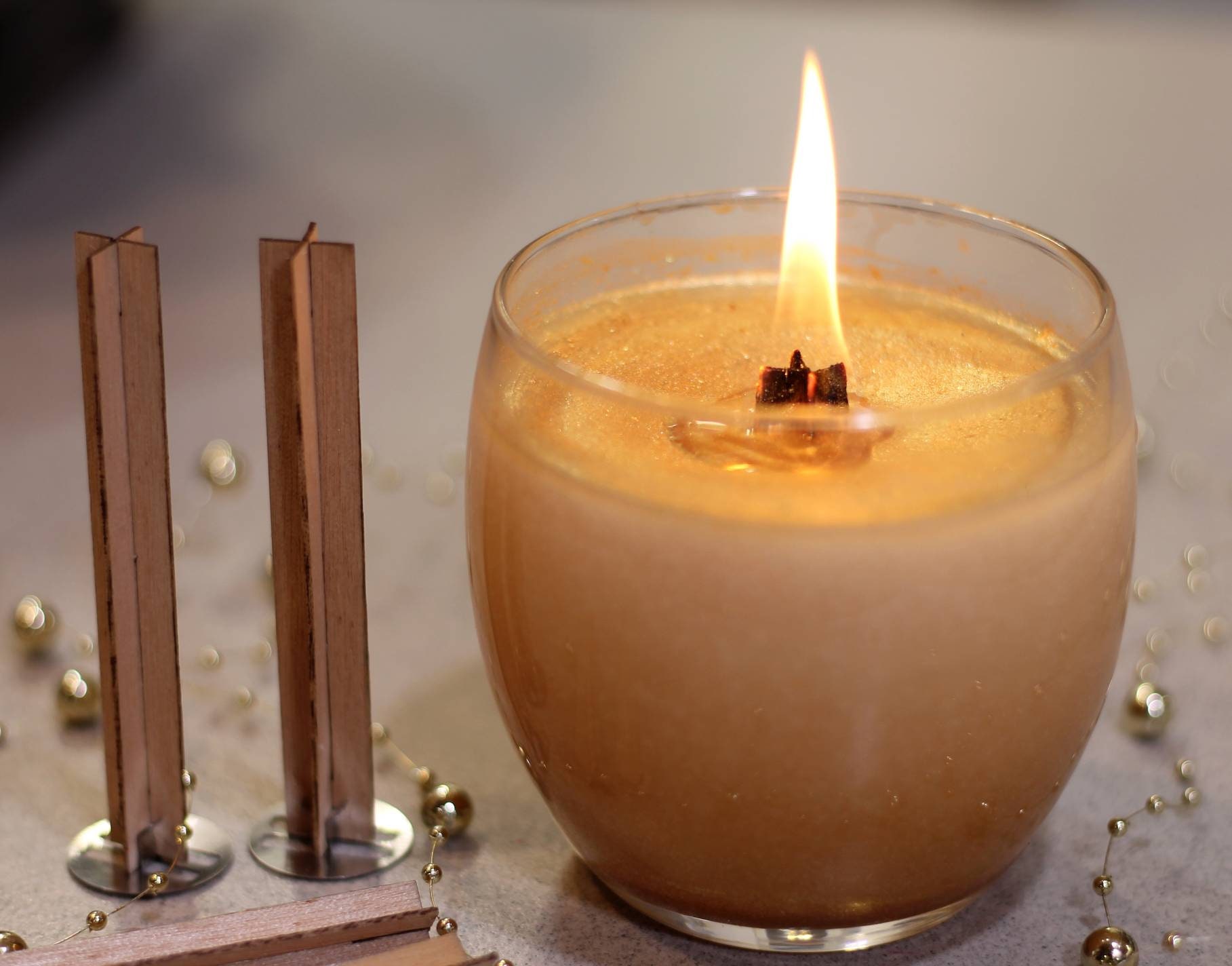 PXBBZDQ Cross Wooden Wicks For Candle Making,75pcs Crackling