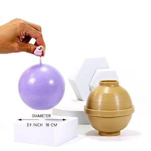 High-Quality Sphere Candles Mould for DIY Handmade Christmas Decorations