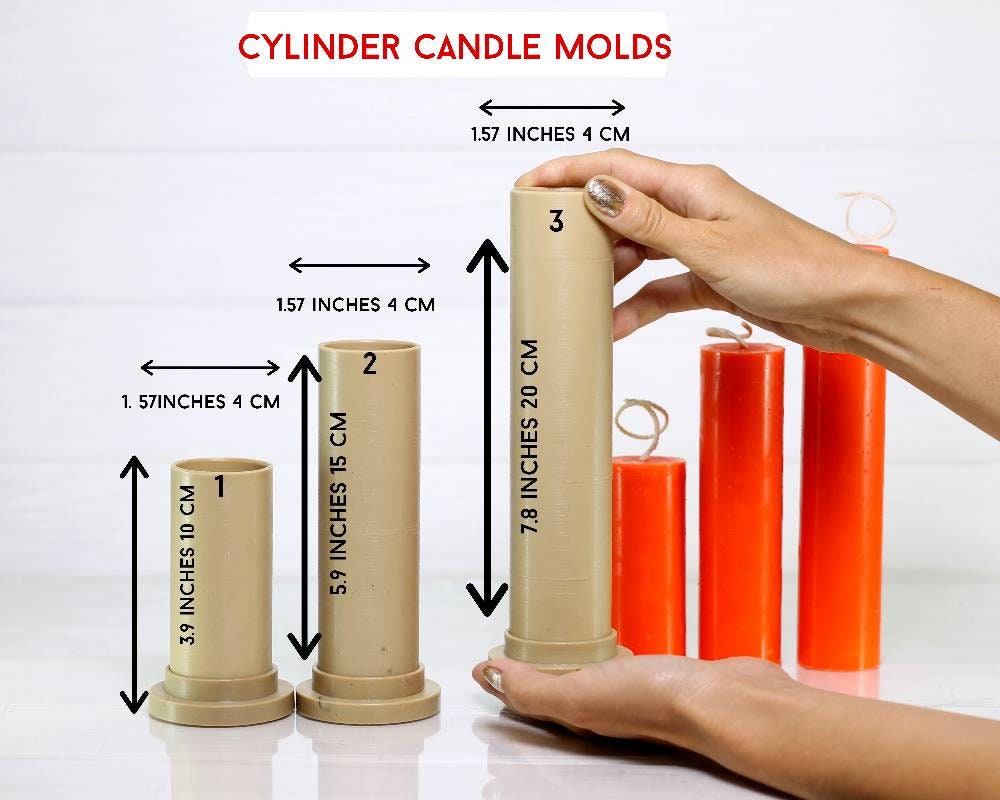 Round Pillar Candle Molds Diameter 1.57 4cm Candle Etsy