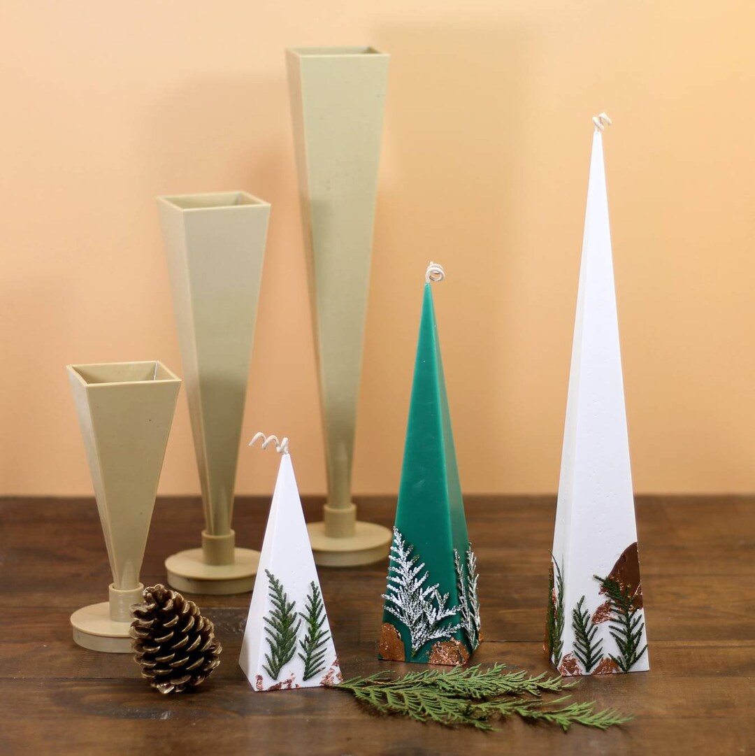 Pyramid Candle Mold Plastic Candle Mold Soap Candle Making Supplies