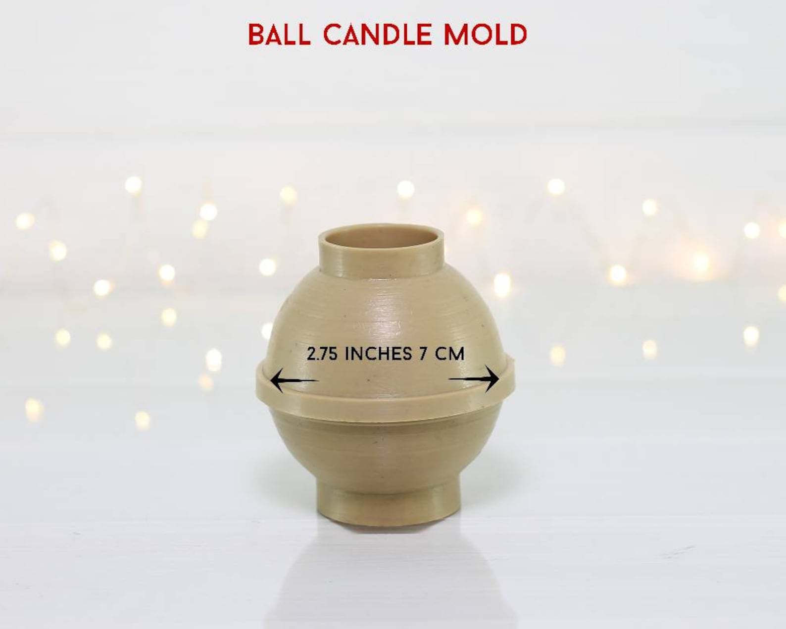 Round Ball Candle Mold Candle Sphere Etsy Canada