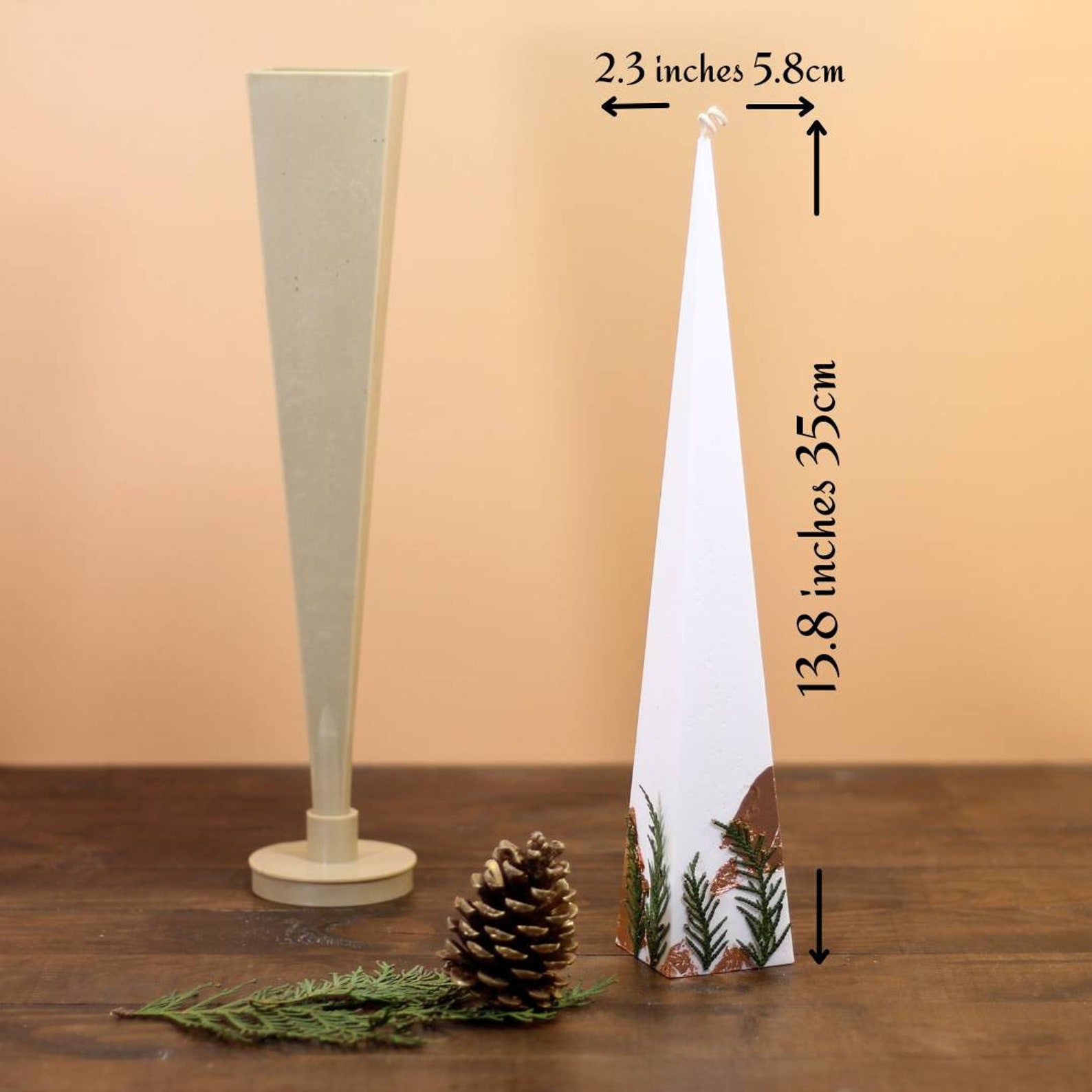 Pyramid Candle Mold Plastic Candle Mold Soap Candle Making Etsy